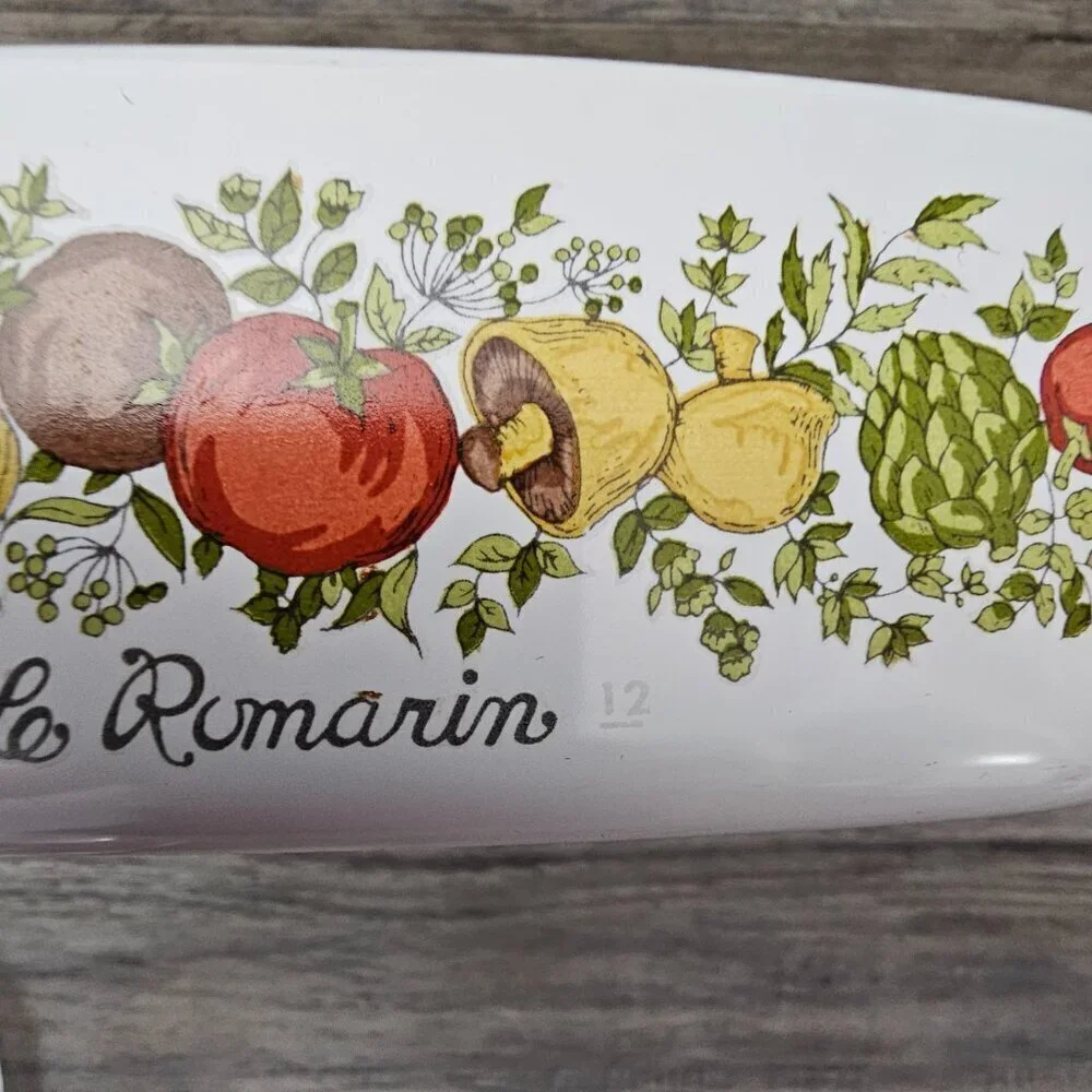 Corning Ware Spice of Life Large Covered Casserole Le Romarin Dish Numbered Rare